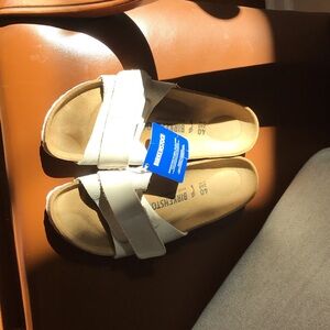 Birkenstock White Strappy Sandals